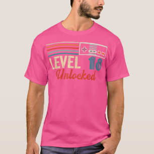 Unlocked Level 18 Birthday Boy Video Game Controll T-Shirt