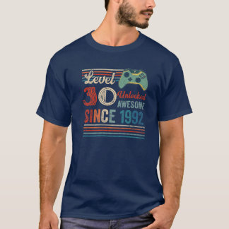 Unlocked Level 30 Birthday 30 Year Old Video Game T-Shirt