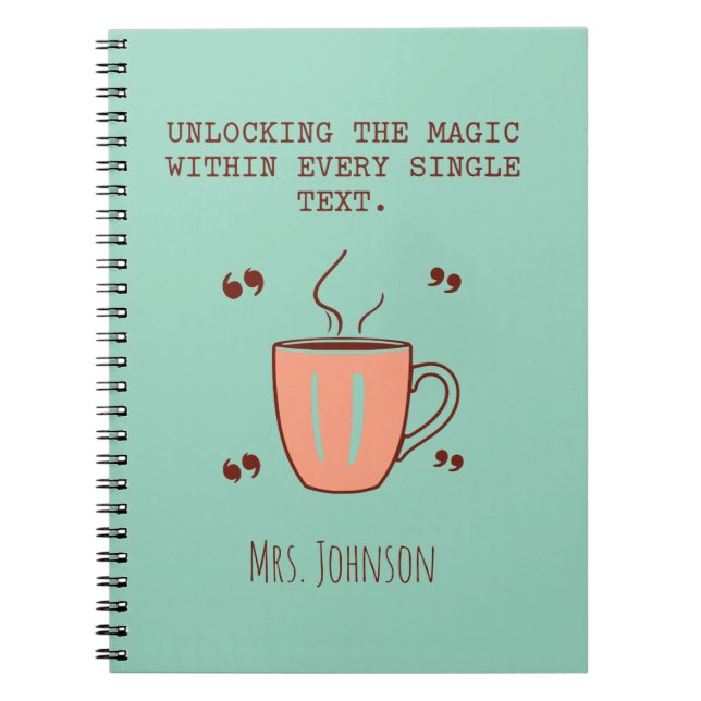 Unlocking The Magic Within Every Single Text Notebook (Front)