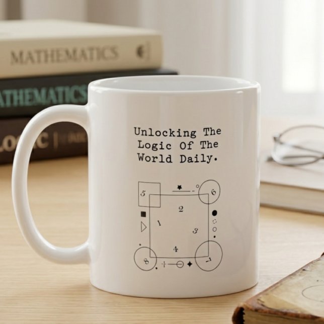 Unlocking World's Logic Daily | Math Insights Coffee Mug (Creator Uploaded)