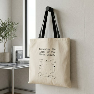 Unlocking World's Logic Daily Math Insights Tote Bag