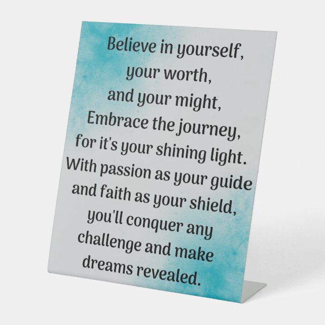  Unlocking Your Inner Winner Pedestal Sign (Front)
