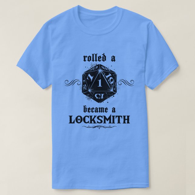 Unlucky Roll Locksmith T-Shirt (Design Front)