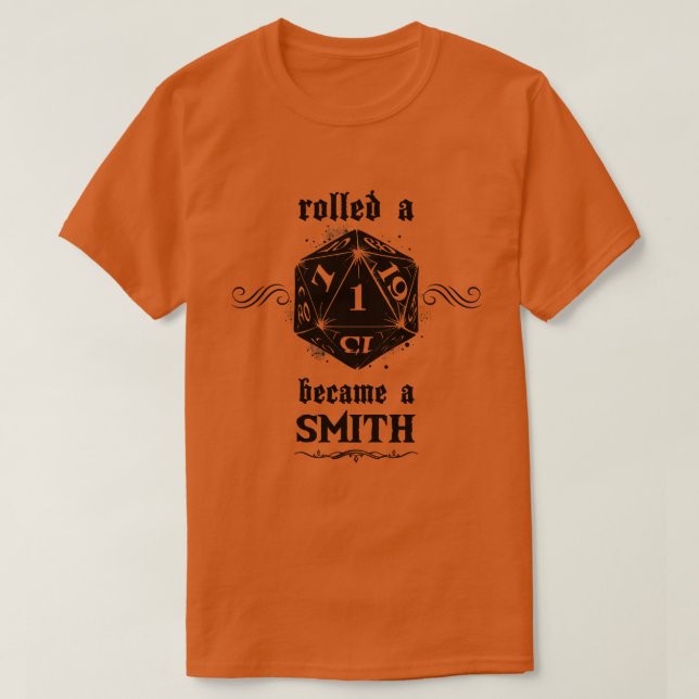 Unlucky Roll Smith T-Shirt (Design Front)