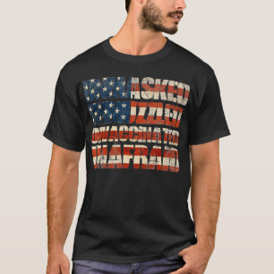 Unmasked Unmuzzled Unvaccinated Unafraid Distresse T-Shirt