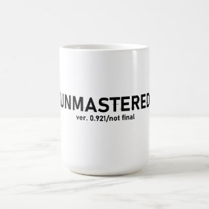Unmastered Audio T-Shirt - Creative Glitch Style Coffee Mug