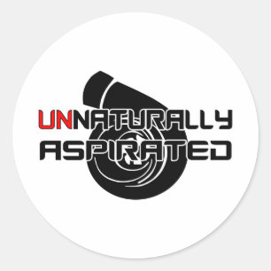 Unnaturally Aspirated Classic Round Sticker