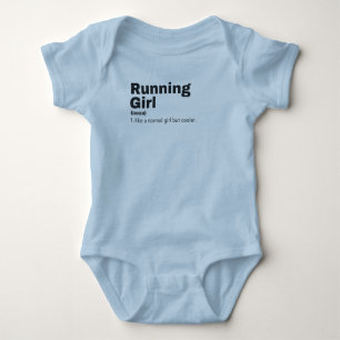 unning Girl - Running Baby Bodysuit