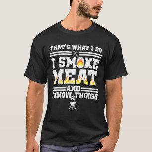 Unny Pitmaster - I Smoke Meat BBQ Smoker Grill Gif T-Shirt