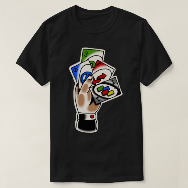 Uno card traditional tattoo T-Shirt (Design Front)