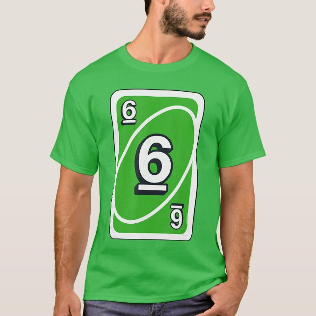 UNO Halloween Green 6 Card T-Shirt (Front)