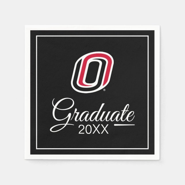 UNO Mavericks Graduate Napkin (Front)