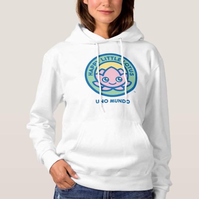 UNO MUNDO Hoodie, Happy Little Lotus HLL_02 Hoodie (Front)