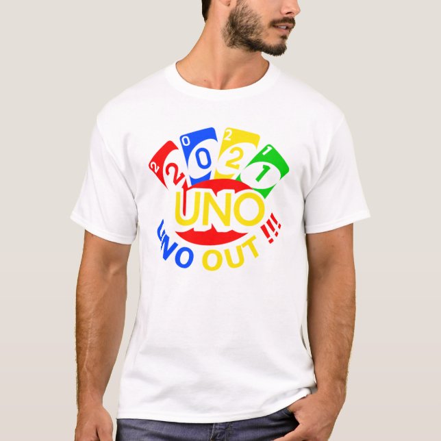 Uno Out 2021 White T-Shirt (Front)
