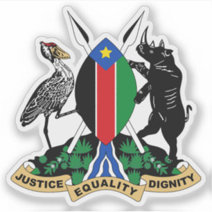 Unofficial coat of arms of South Sudan (2005–2011)
