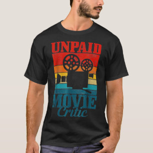 Unpaid Movie Critic Vintage Film Camera christmas T-Shirt