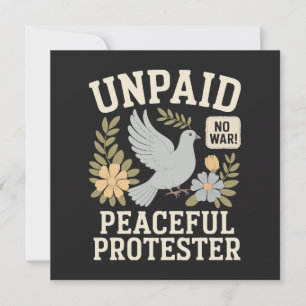 unpaid peaceful protester