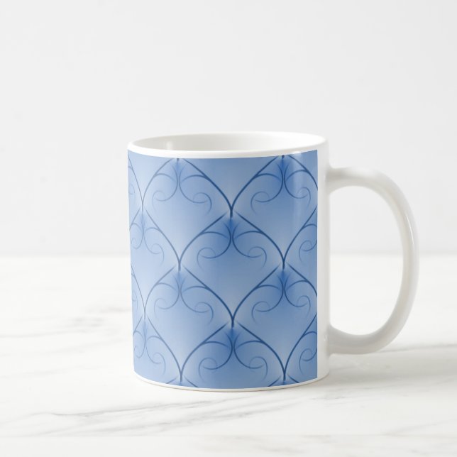 Unparalleled Elegance Mug, Soft Blue Coffee Mug (Right)
