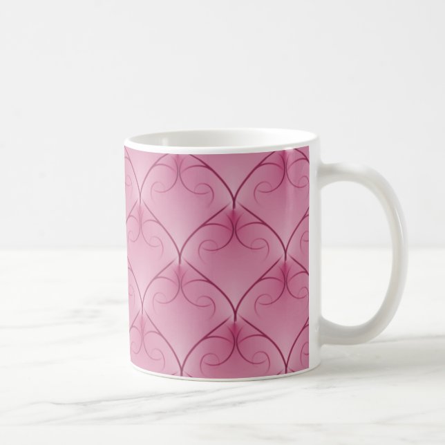 Unparalleled Elegance Mug, Soft Pink Coffee Mug (Right)