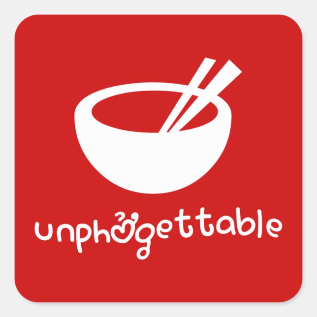 Unphởgettable Square Sticker (Front)