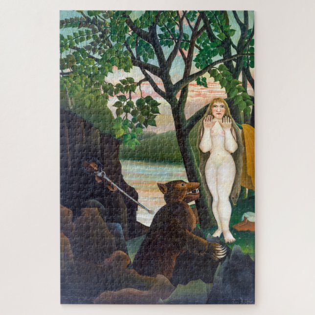 Unpleasant Surprise | Henri Rousseau | Jigsaw Puzzle (Vertical)