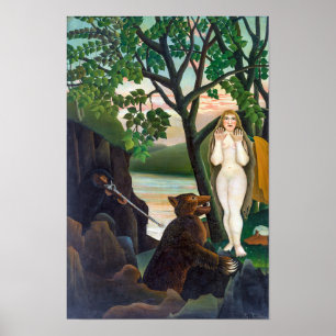 Unpleasant Surprise Henri Rousseau Poster