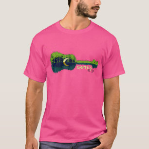 Unplug Acoustic Guitar Forest Outdpor Camping Appa T-Shirt