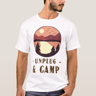 Unplug & Camp Camping Retreat T-Shirt