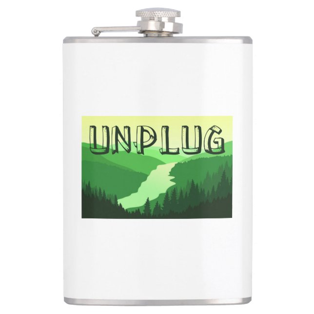Unplug Hip Flask (Front)