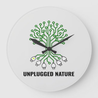 Unplugged Nature Circuit Tree USB Large Clock