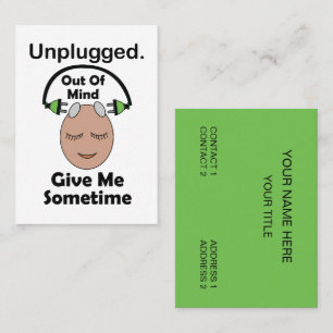 Unplugged Out Of Mind Meditation Workshop Business Card