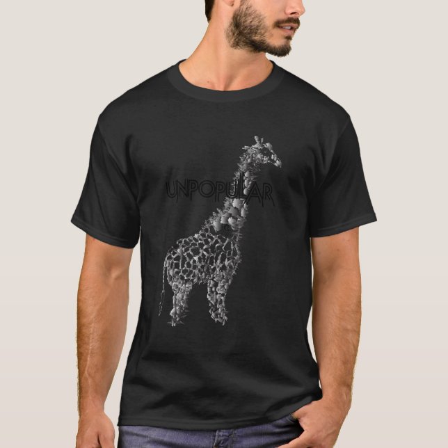 Unpopular Rises Giraffe T-Shirt (Front)