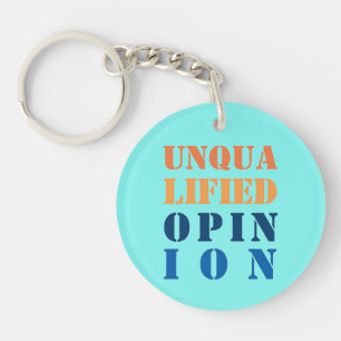 "Unqualified Opinion" Key Ring