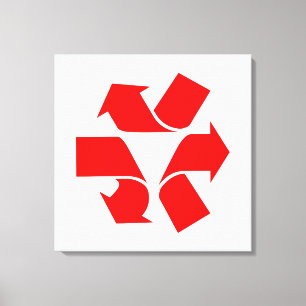 Unrecycle Symbol Canvas Print