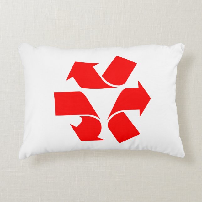Unrecycle Symbol Decorative Cushion (Front)