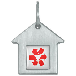 Unrecycle Symbol Pet ID Tag