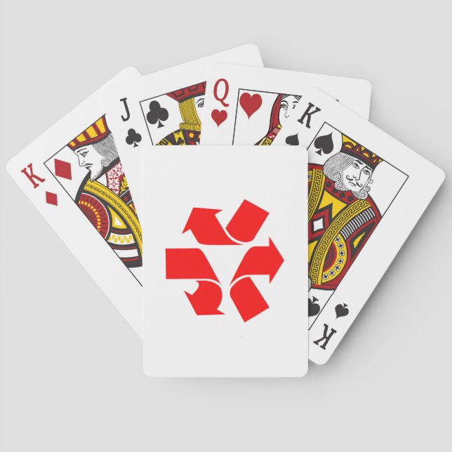 Unrecycle Symbol Playing Cards (Back)