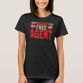 Unrestricted Free Agent BACKPRINT Divorce T-Shirt