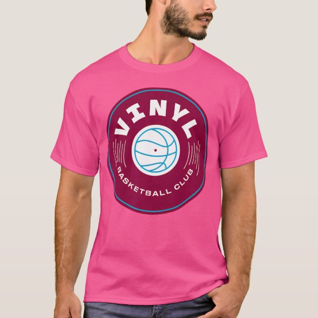 Unrivaled Vinyl Basketball Club 3X3 T-Shirt (Front)