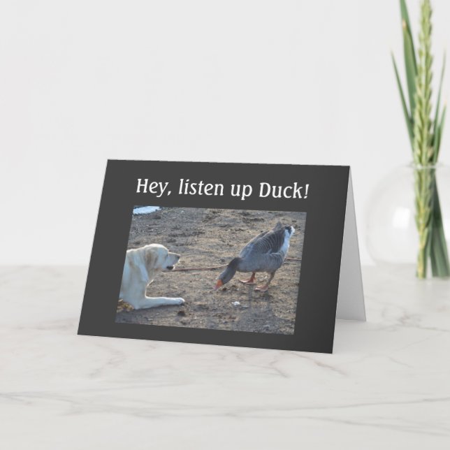 UNRULY DUCK OVER THE HILL CARD (Front)