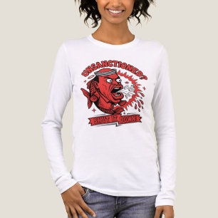 Unsanctioned Shut It Down Surrealistic Fish Man Gr Tri-Blend Shirt