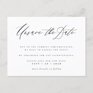 Unsave The Date Script New Date Announcement