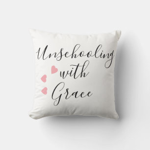 Unschooling Mum Grace Hearts Cushion