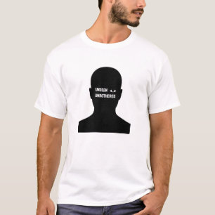 Unseen Unbothered Minimalist Introvert Quote Art T-Shirt