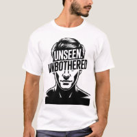 Unseen Unbothered Stoic Man Motivational Quote Art