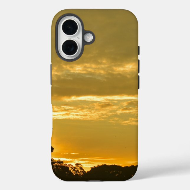 unset Sky Case - Yellow Hues of Serenity" (Back)