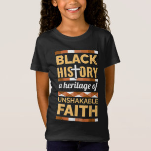 Unshakeable Faith Black History Month BLM Melanin T-Shirt