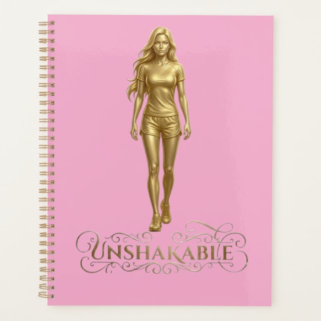 Unshakeable Planner: Soraya in Gold & Pink Planner (Front)