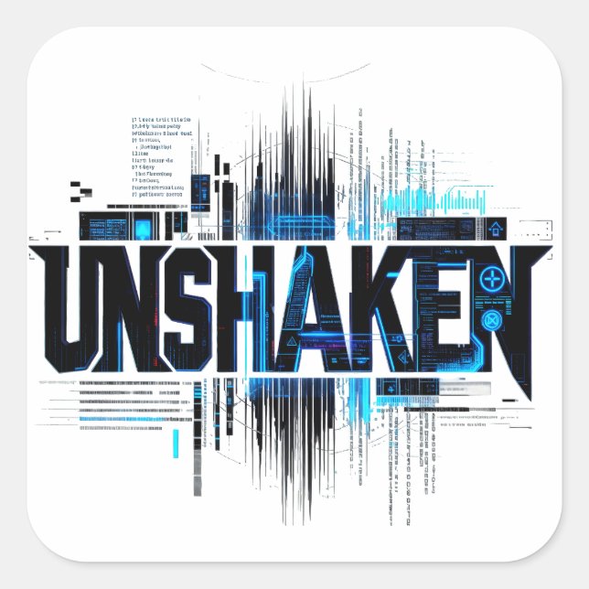 UNSHAKEN Cyberpunk Sticker (Front)