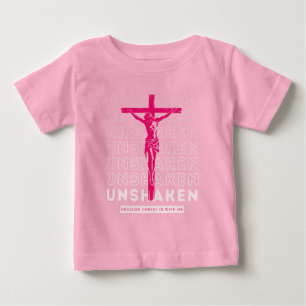 Unshaken - Holy Spirit God Spiritual Pink Baby T-Shirt